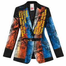 Load image into Gallery viewer, The Words Hold Power Life Is Service Blazer