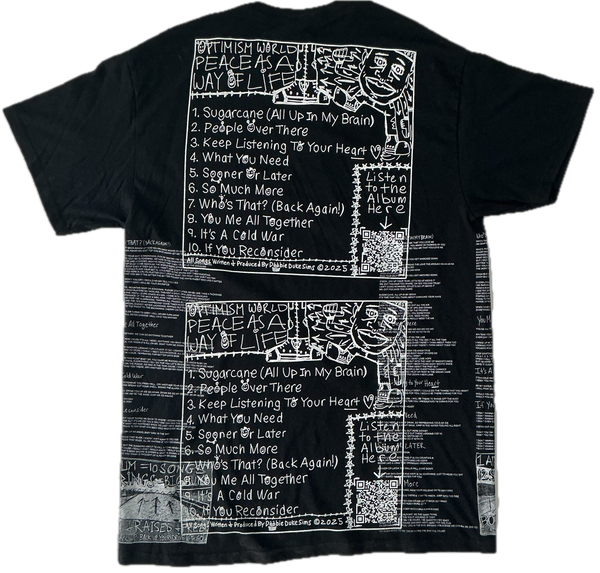 Optimism World Peace As A Way Of Life (The Wearable Album) Tee (Size Medium)