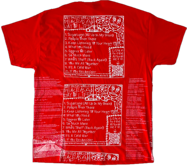 Optimism World Peace As A Way Of Life (The Wearable Album) Tee (Size XL)