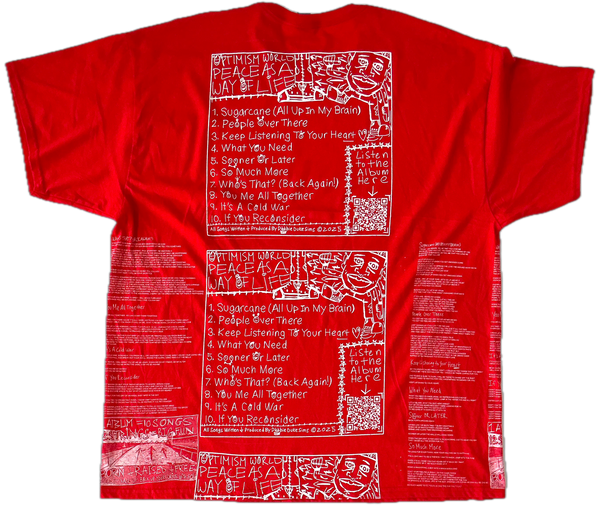 Optimism World Peace As A Way Of Life (The Wearable Album) Tee (Size 2XL)