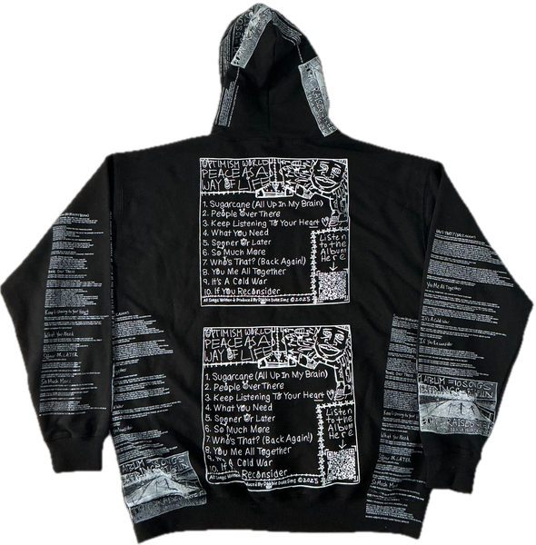 Optimism World Peace As A Way Of Life (The Wearable Album) Hoodie (Size 2XL)