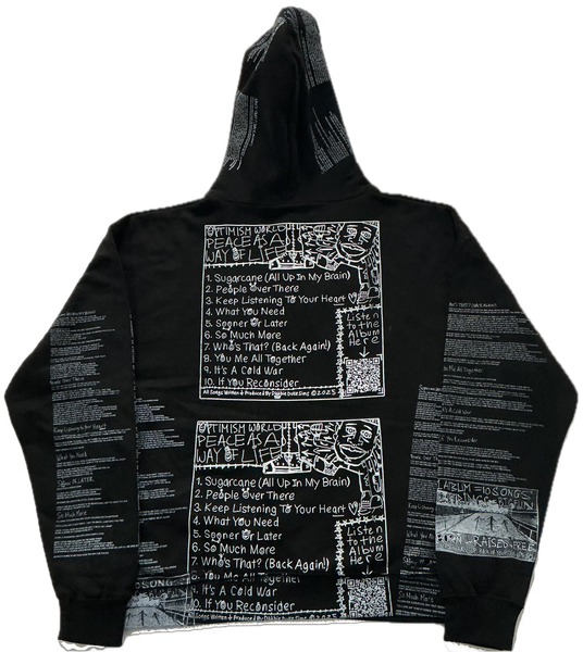Optimism World Peace As A Way Of Life (The Wearable Album) Hoodie (Size XL)