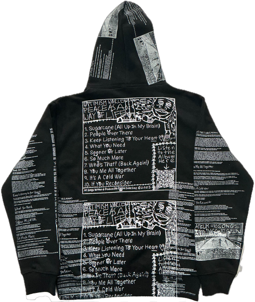 Optimism World Peace As A Way Of Life (The Wearable Album) Hoodie (Size Small)