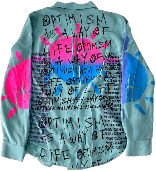 Optimism As A Way Of Life Shirt (Size Small)