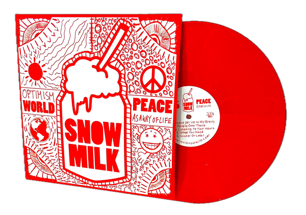 Optimism — World Peace as a Way of Life (The Wearable Album) on Red Vinyl