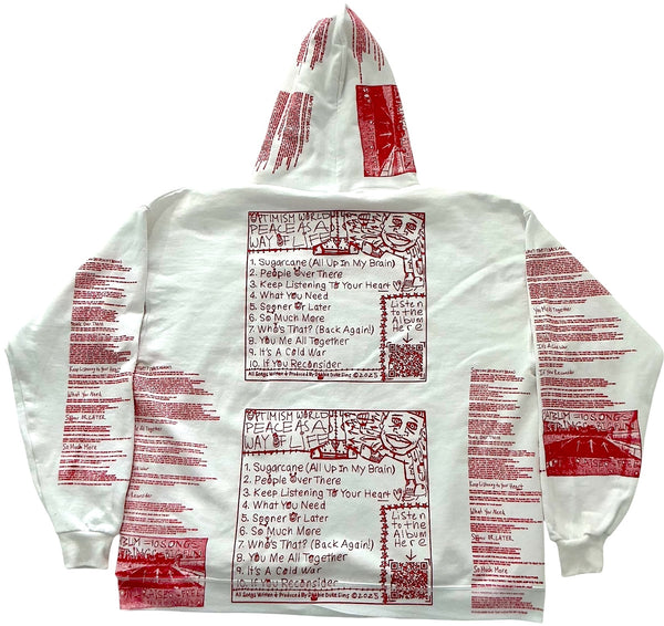 Optimism World Peace As A Way Of Life (The Wearable Album) Hoodie (Size 2XL)