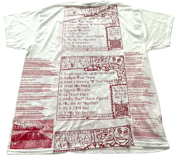 Optimism World Peace As A Way Of Life (The Wearable Album) Tee (Size XL)