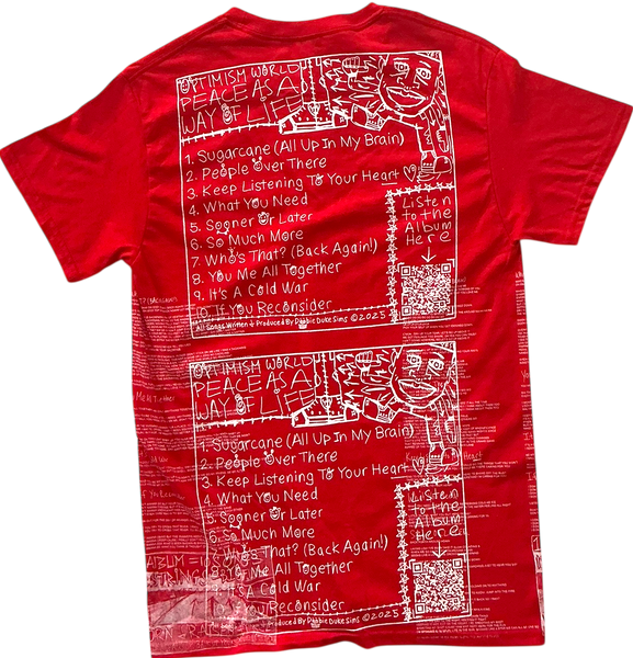 Optimism World Peace As A Way Of Life (The Wearable Album) Tee (Size Small)