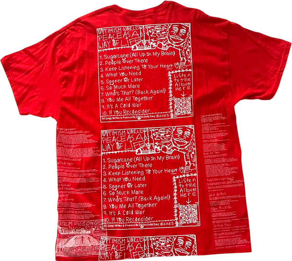 Optimism World Peace As A Way Of Life (The Wearable Album) Tee (Size XL)