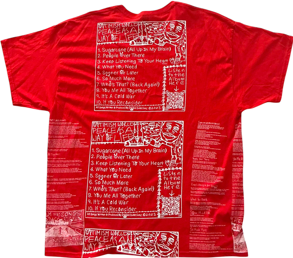 Optimism World Peace As A Way Of Life (The Wearable Album) Tee (Size 2XL)
