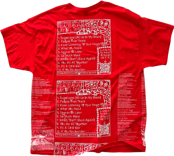 Optimism World Peace As A Way Of Life (The Wearable Album) Tee (Size 2XL)
