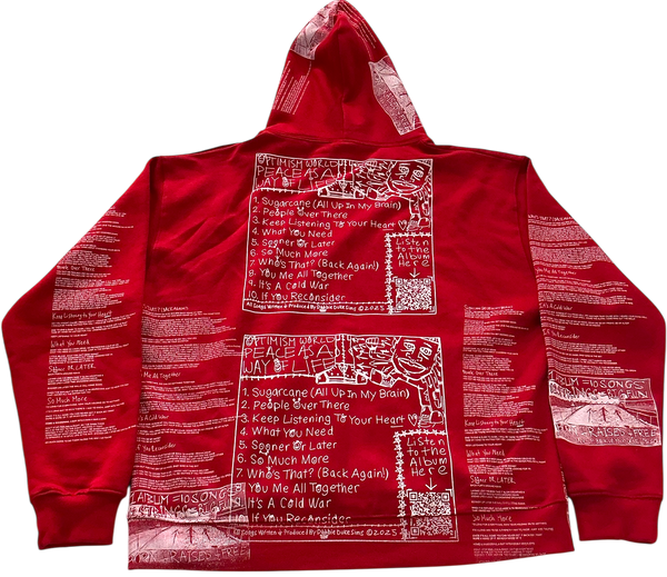 Optimism World Peace As A Way Of Life (The Wearable Album) Hoodie (Size XL)