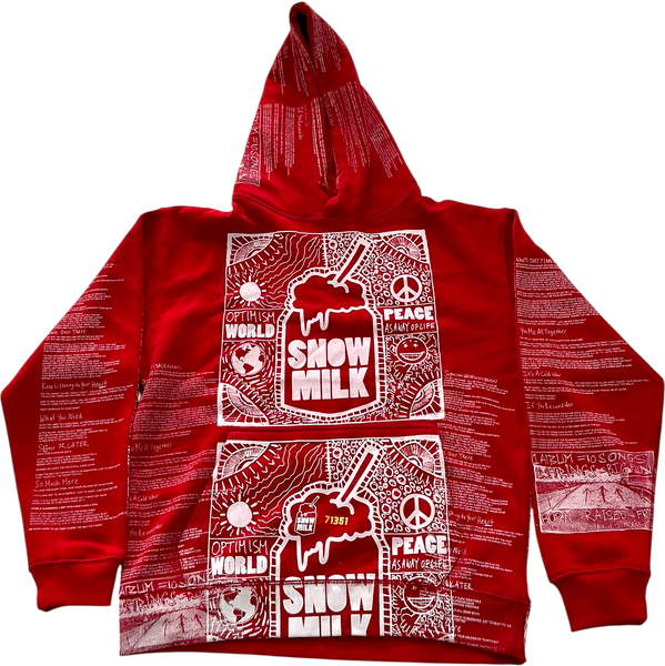 Optimism World Peace As A Way Of Life (The Wearable Album) Hoodie (Size Medium)