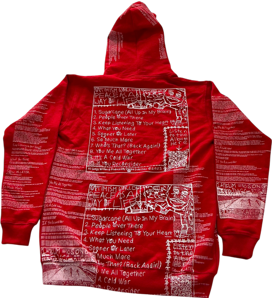 Optimism World Peace As A Way Of Life (The Wearable Album) Hoodie (Size XS)