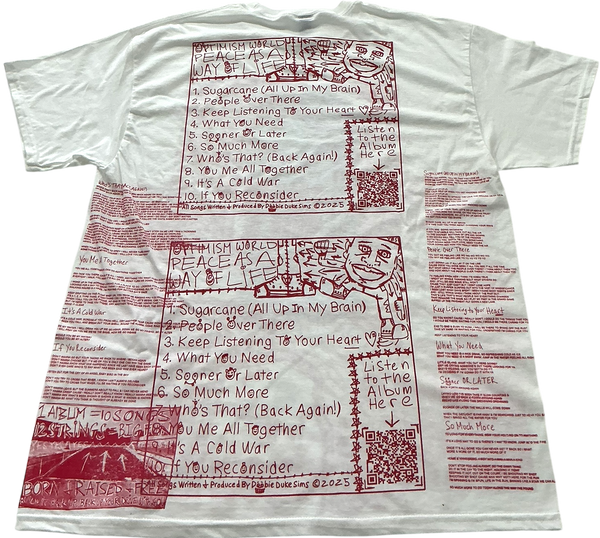 Optimism World Peace As A Way Of Life (The Wearable Album) Tee (Size Large)