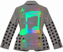 Load image into Gallery viewer, The Positive Shipping Label Music Star Grey Blazer (Available In All Sizes)
