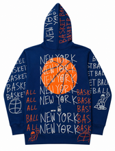 Load image into Gallery viewer, The New York Basketball Blue Hoodie (Available In All Sizes)
