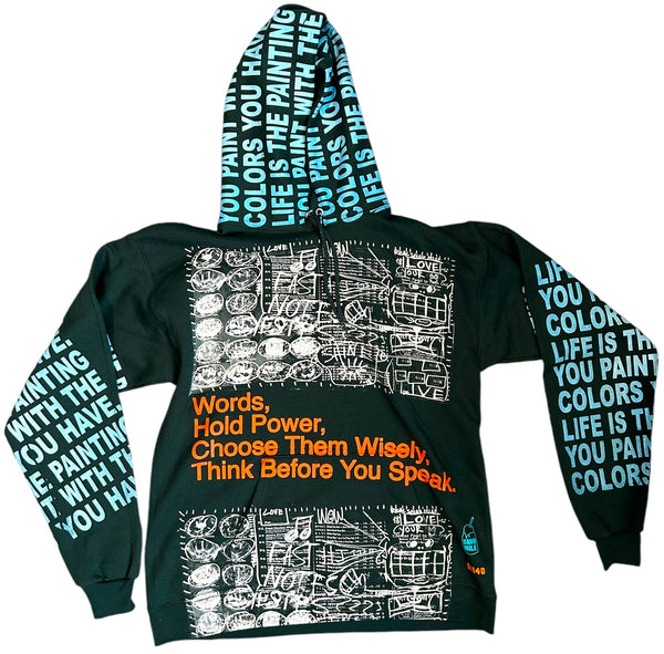 Words Hold Power Hoodie (Size Medium)