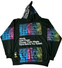 Load image into Gallery viewer, Words Hold Power Hoodie (Size Large)
