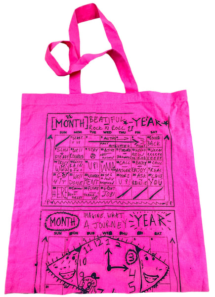 Calendar Clock Tote Bag