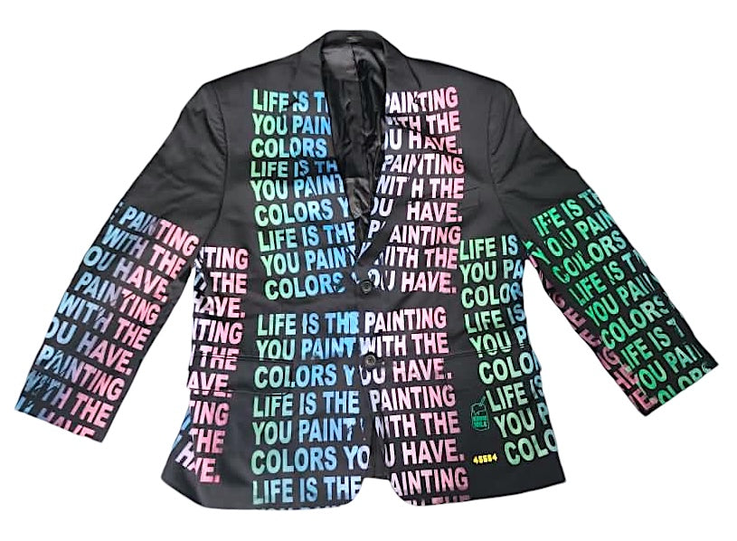 Life Is The Painting You Paint Blazer (44S)