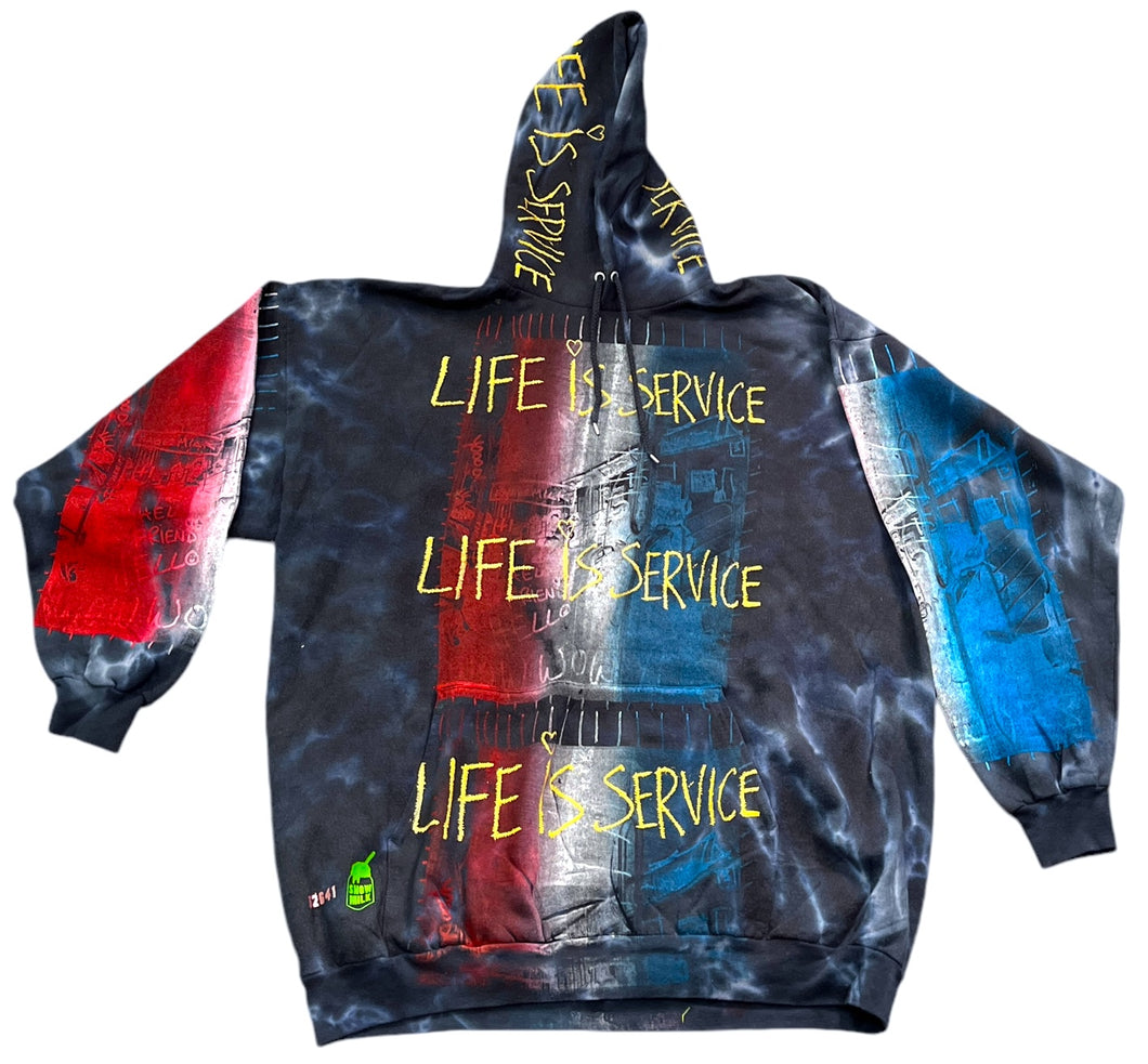 Life Is Service Hoodie (Size 2XL)