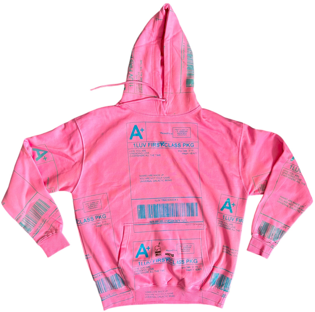 Positive Shipping Label Hoodie (Size XL)