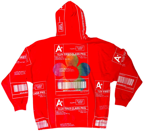 Positive Shipping Label Hoodie (Size 2XL)