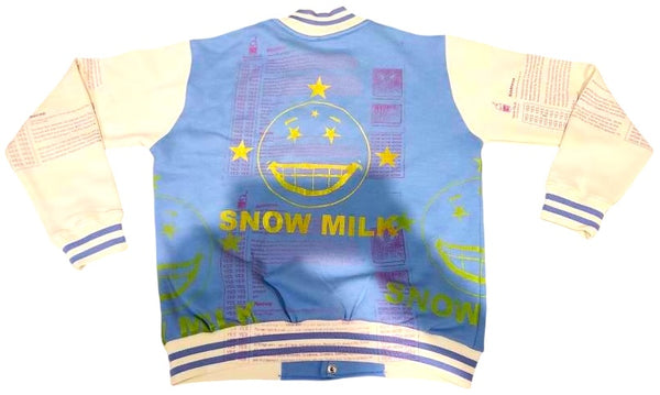 Snow Milk Kindness Varsity Jacket (Size Medium)