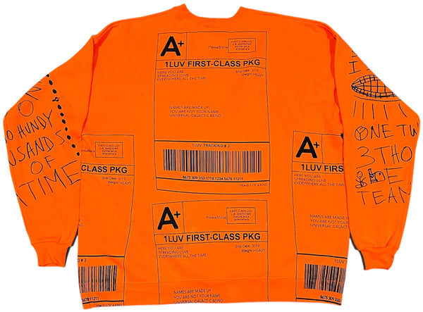 Positive Shipping Label Crewneck (Size XL)