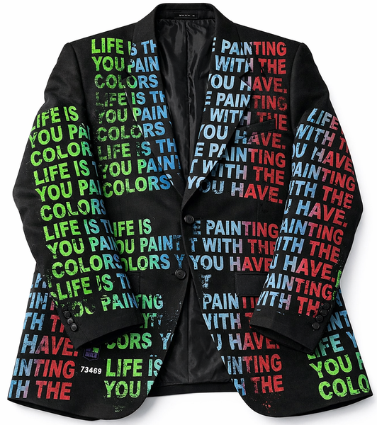 The Life Is The Painting You Paint With The Colors You Have Blazer