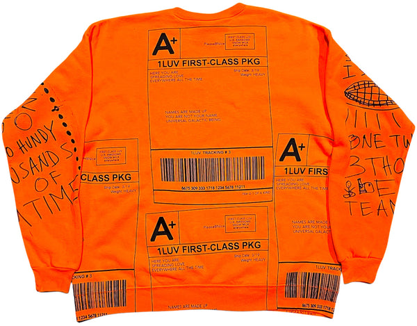 Positive Shipping Label Crewneck (Size Large)