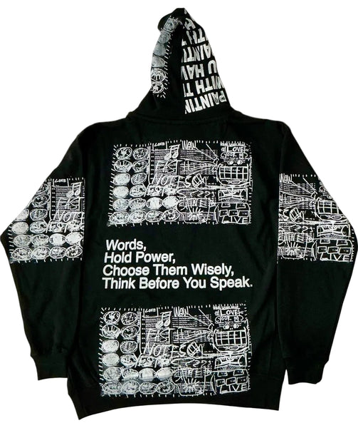 Words Hold Power Hoodie (Size Medium)