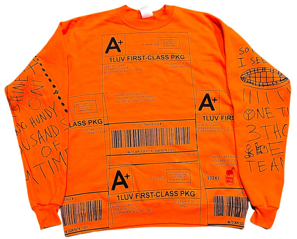 Positive Shipping Label Crewneck (Size Medium)