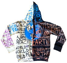 Load image into Gallery viewer, Earth Blessings X World Peace Split Color Hoodie (Size Medium)
