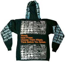 Load image into Gallery viewer, Words Hold Power Hoodie (Size Medium)
