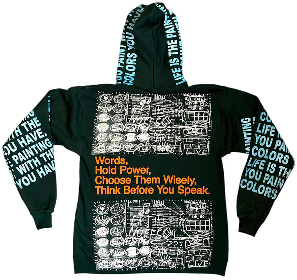 Words Hold Power Hoodie (Size Medium)