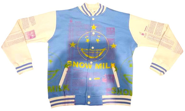 Snow Milk Kindness Varsity Jacket (Size Medium)