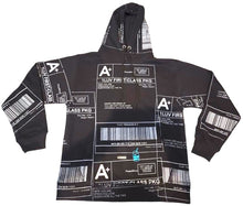 Load image into Gallery viewer, Positive Shipping Label Hoodie (Size Small)
