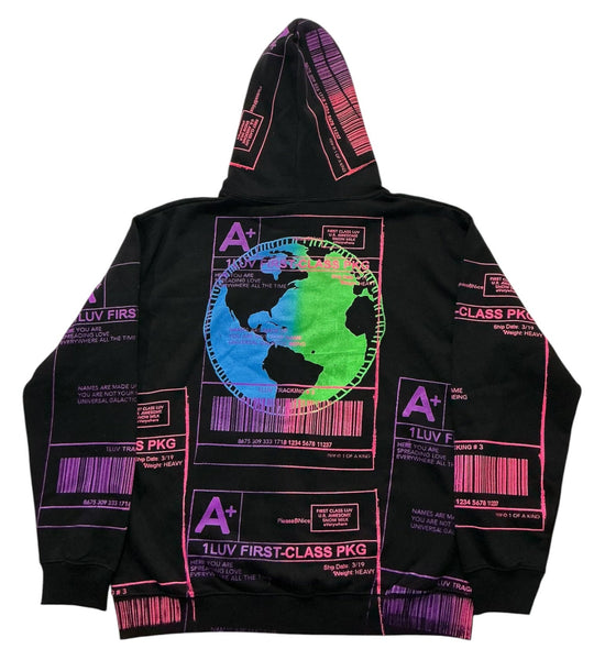Positive Shipping Label Hoodie (Size XL)