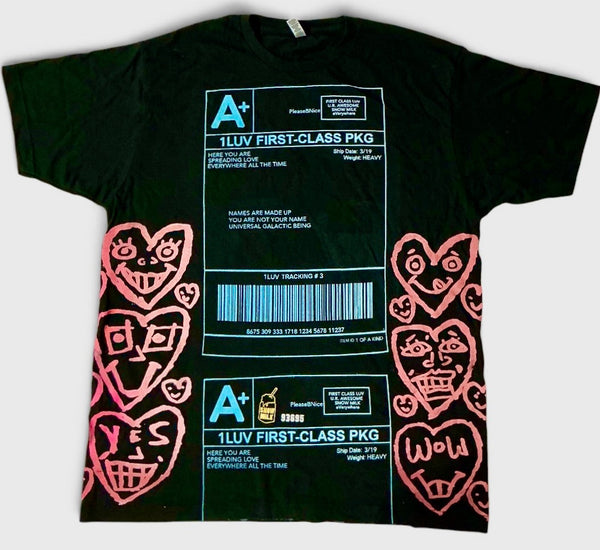 Positive Shipping Label Tee (Size XL)