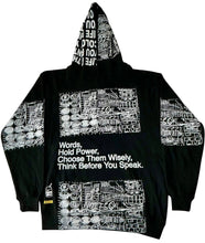 Load image into Gallery viewer, Words Hold Power Hoodie (Size Medium)
