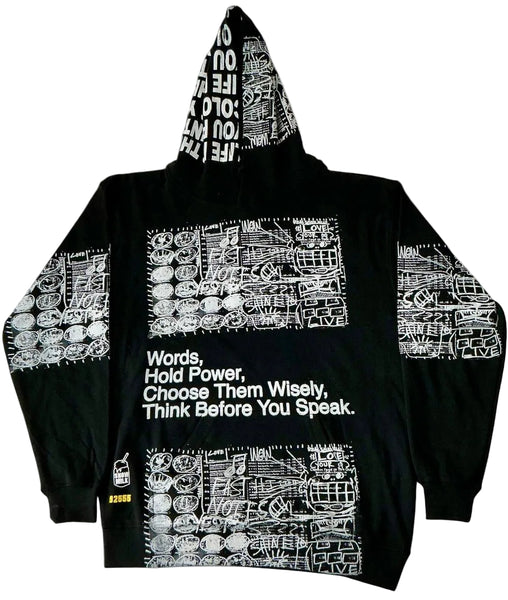Words Hold Power Hoodie (Size Medium)