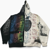 Load image into Gallery viewer, Big Apple Big Love Split Color Hoodie (Size 3XL)
