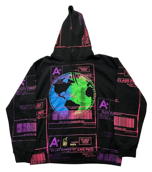 Positive Shipping Label Hoodie (Size XL)
