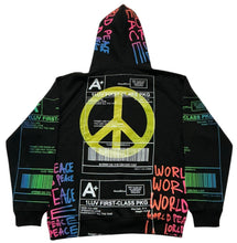 Load image into Gallery viewer, Positive Shipping Label Hoodie (Size Large)
