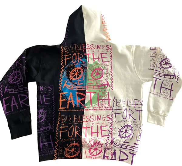 Earth Blessings Split Color Hoodie (Size XL)