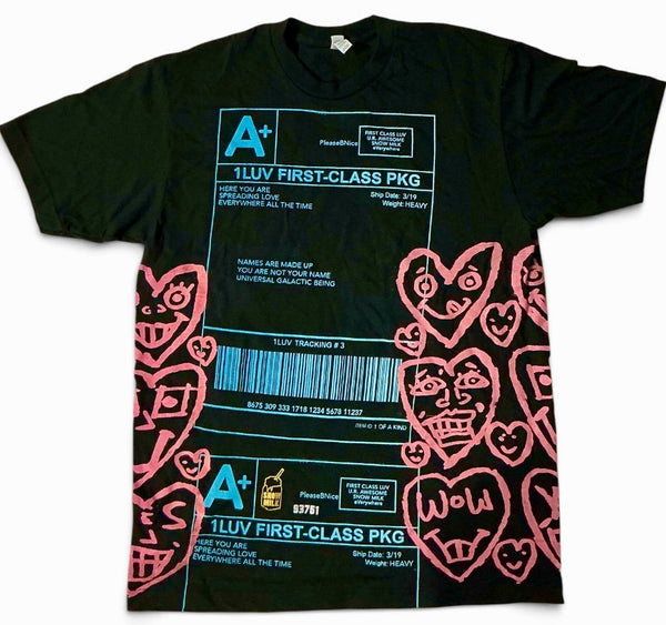 Positive Shipping Label  Tee (Size Large)