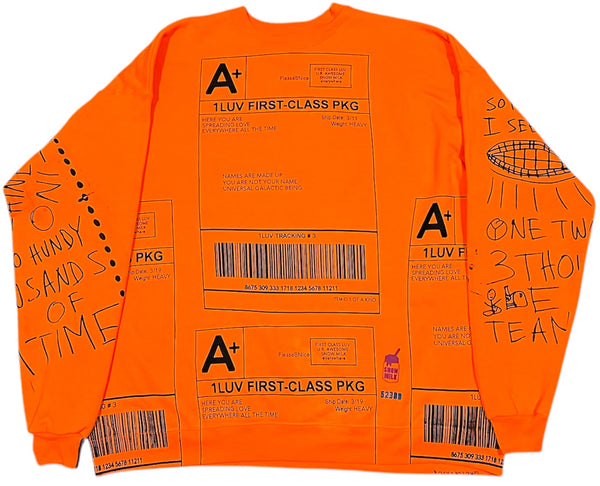 Positive Shipping Label Crewneck (Size XL)