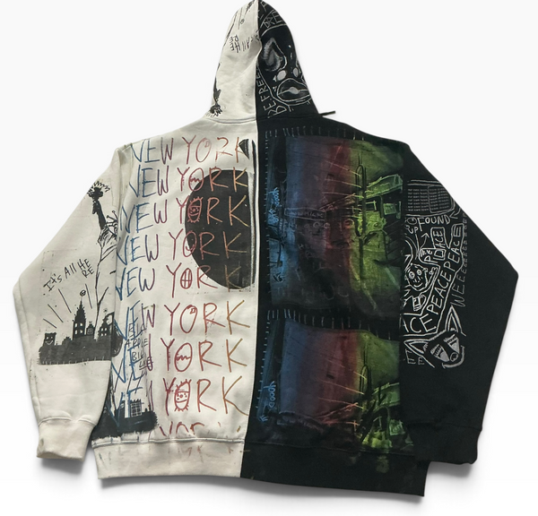 Big Apple Big Love Split Color Hoodie (Size 3XL)